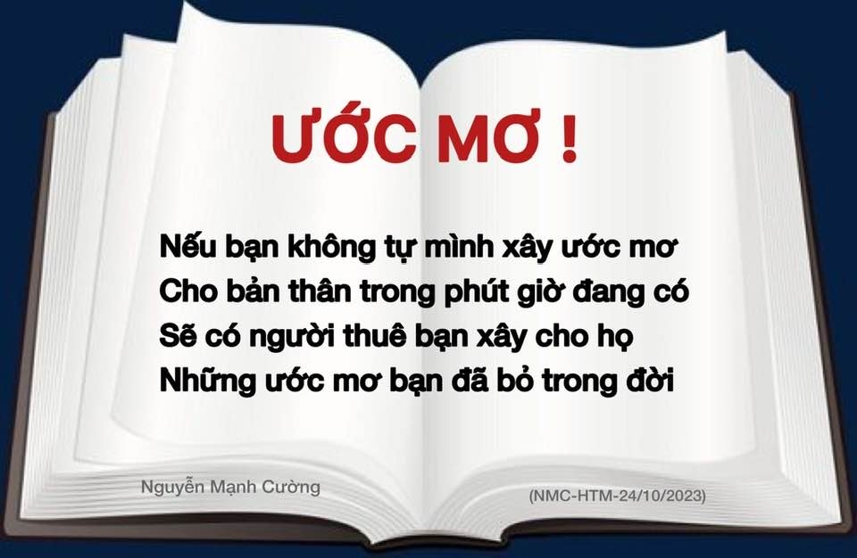 You are currently viewing HÀNH TRÌNH MỚI – Ước mơ